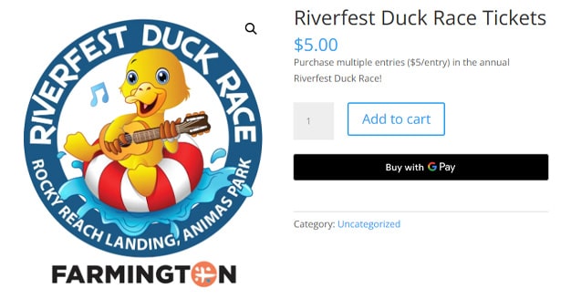 Buy Duck Race Tickets